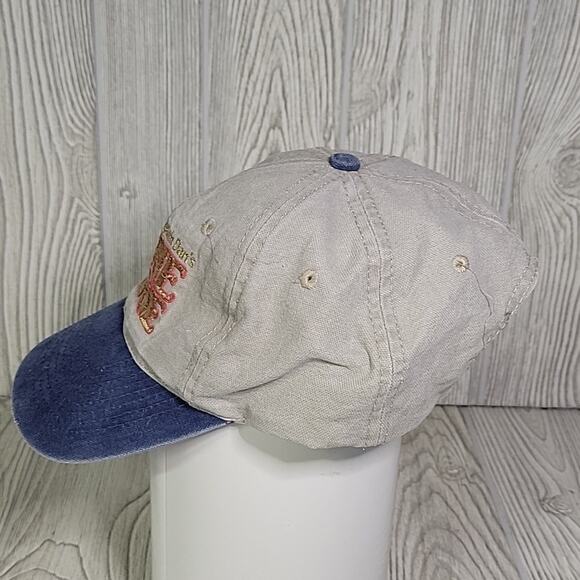 Captain Dan's Erie Dearie Adjustable Back Unisex Hat Khaki & Blue - Picture 4 of 8